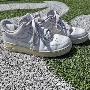 Nike Air Force 1 Low – White Leather - Women's size 8